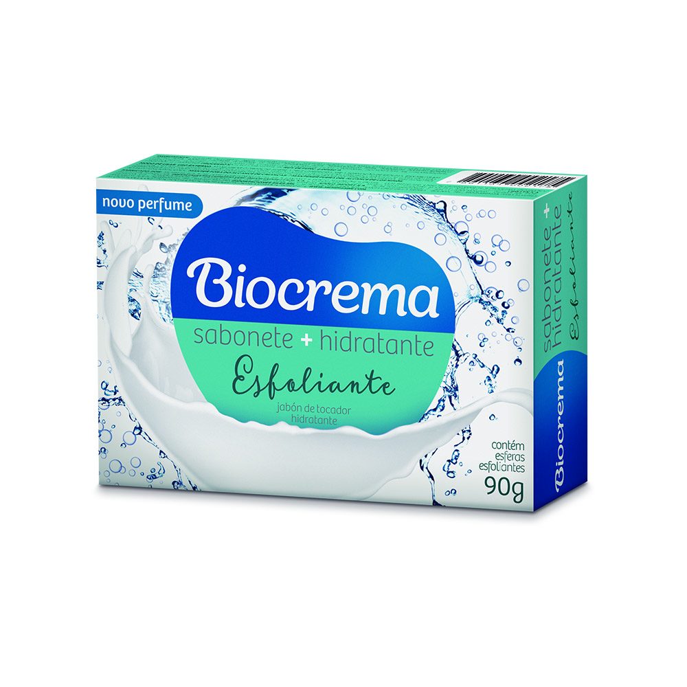 SABONETE BIOCREMA ESFOLIANTE APRESENTA NOVO PERFUME E NOVAS ESFERAS ESFOLIANTES