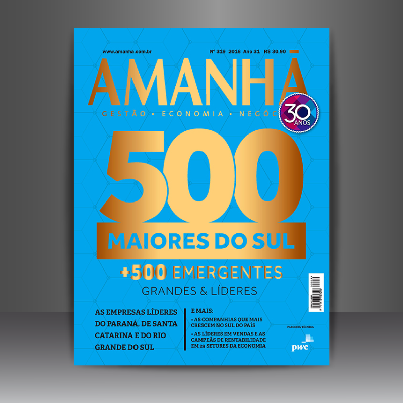 A Memphis é novamente destaque entre as 500 Maiores do Sul. Reconhecida como a empresa mais rentável de Higiene e Limpeza pela Revista Amanhã: 500 Maiores do Sul.
