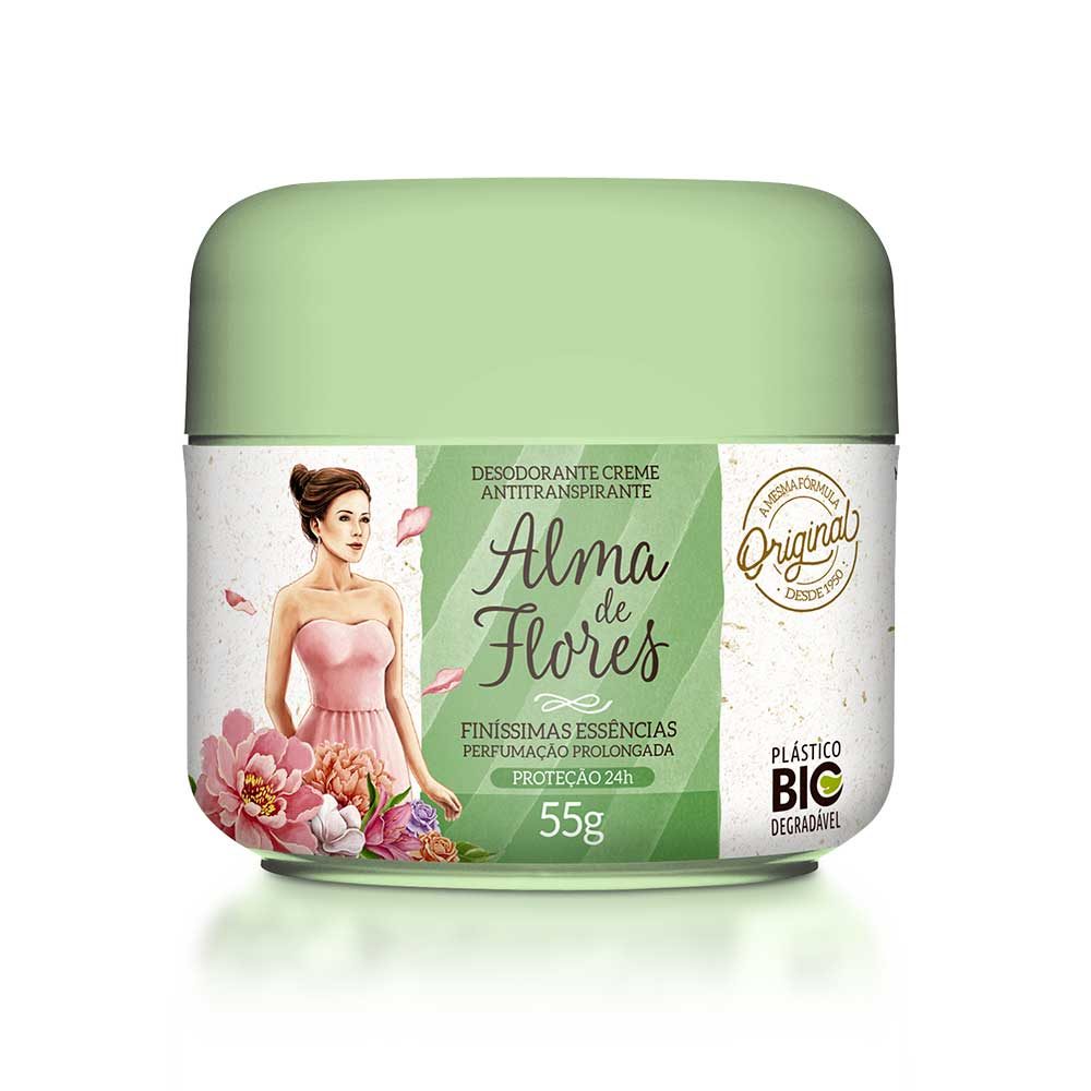 Desodorante Creme Alma de Flores Clássico