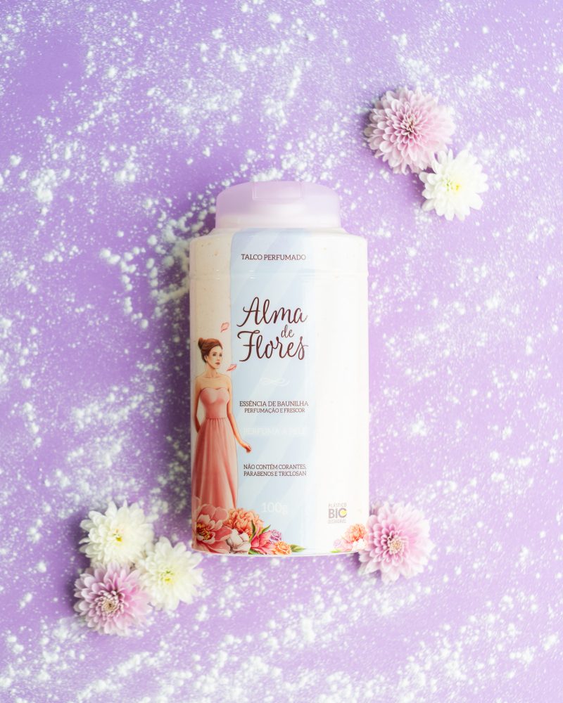 Talco Perfumado Alma de Flores Baunilha