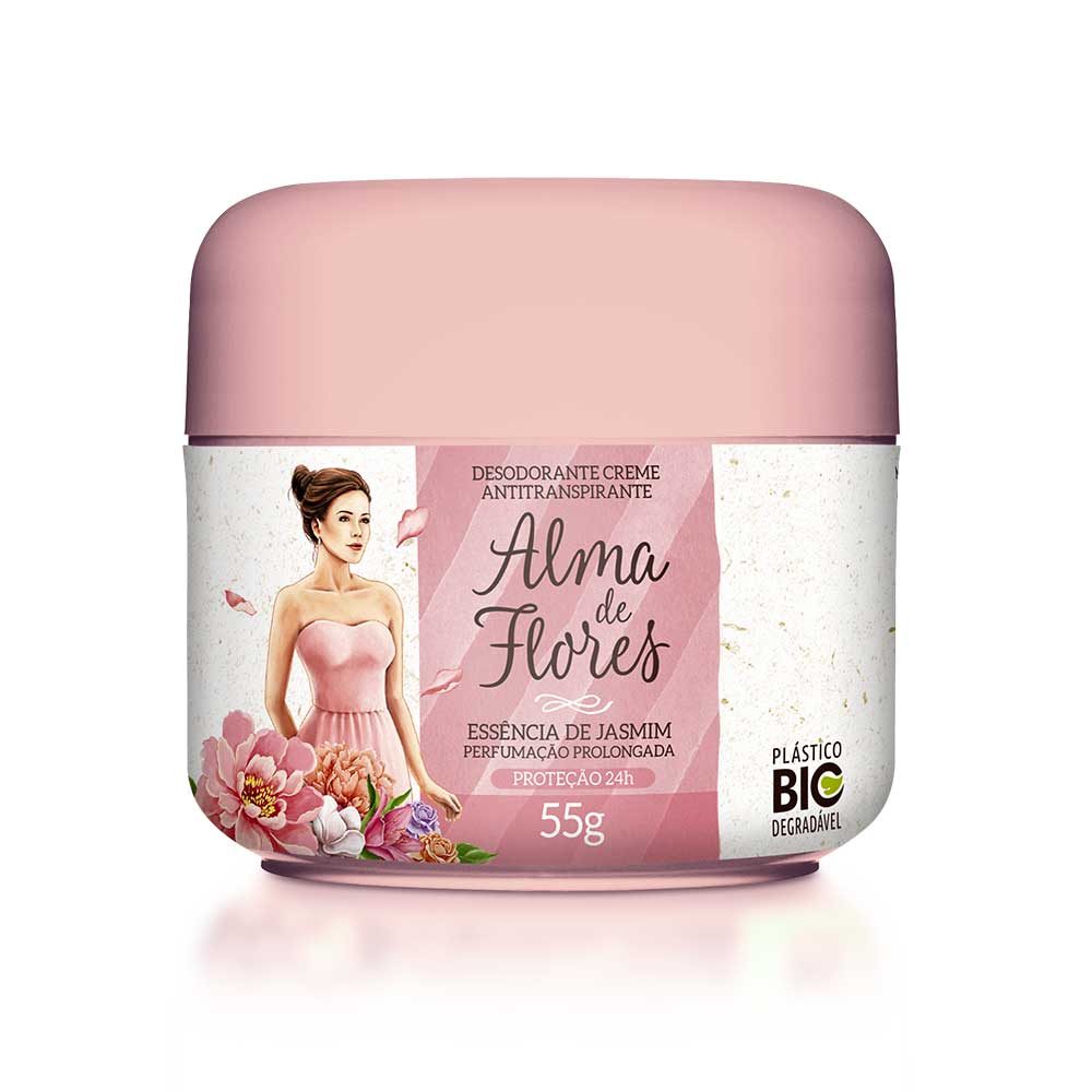 Desodorante Creme Alma de Flores Jasmim