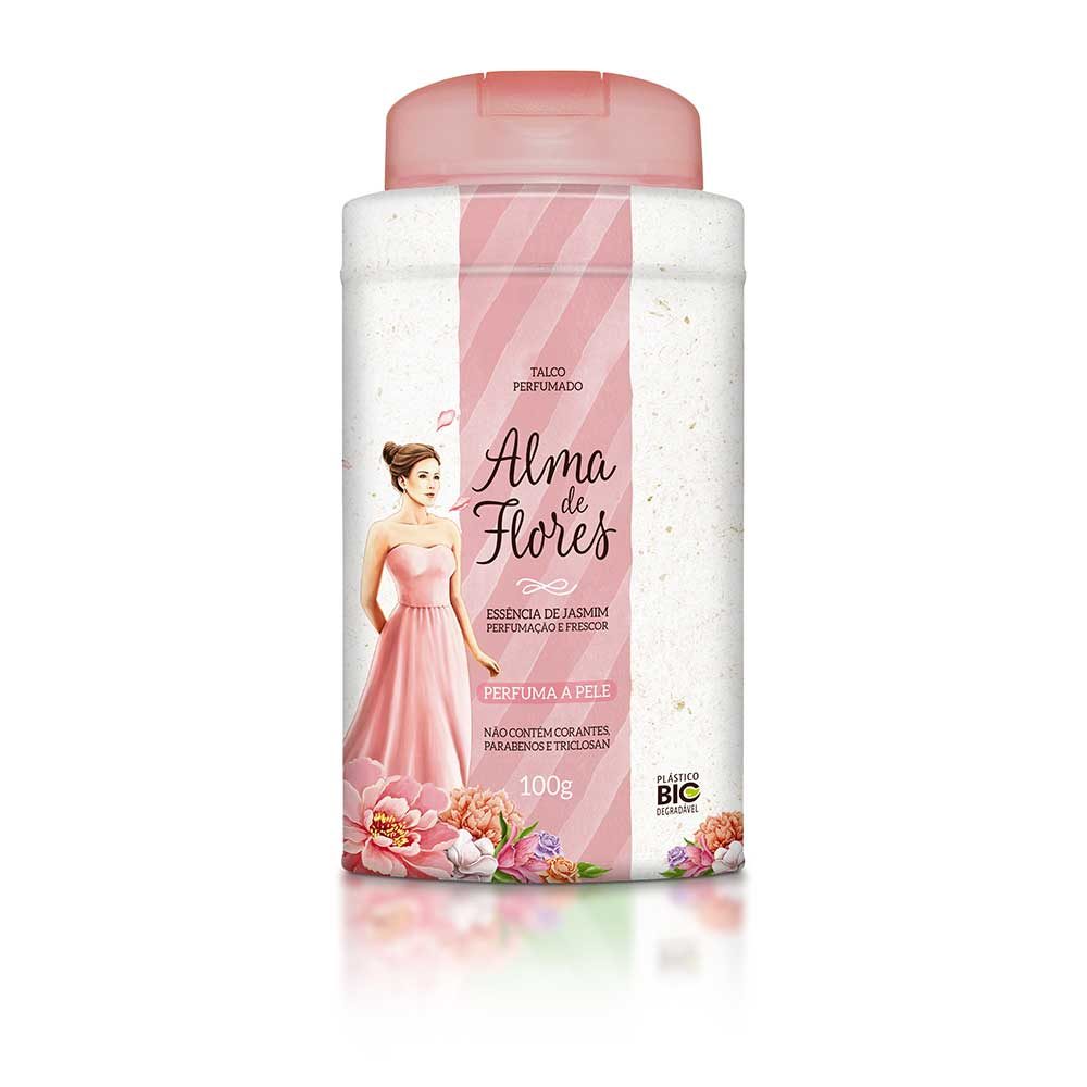 Talco Perfumado Alma de Flores Jazmím
