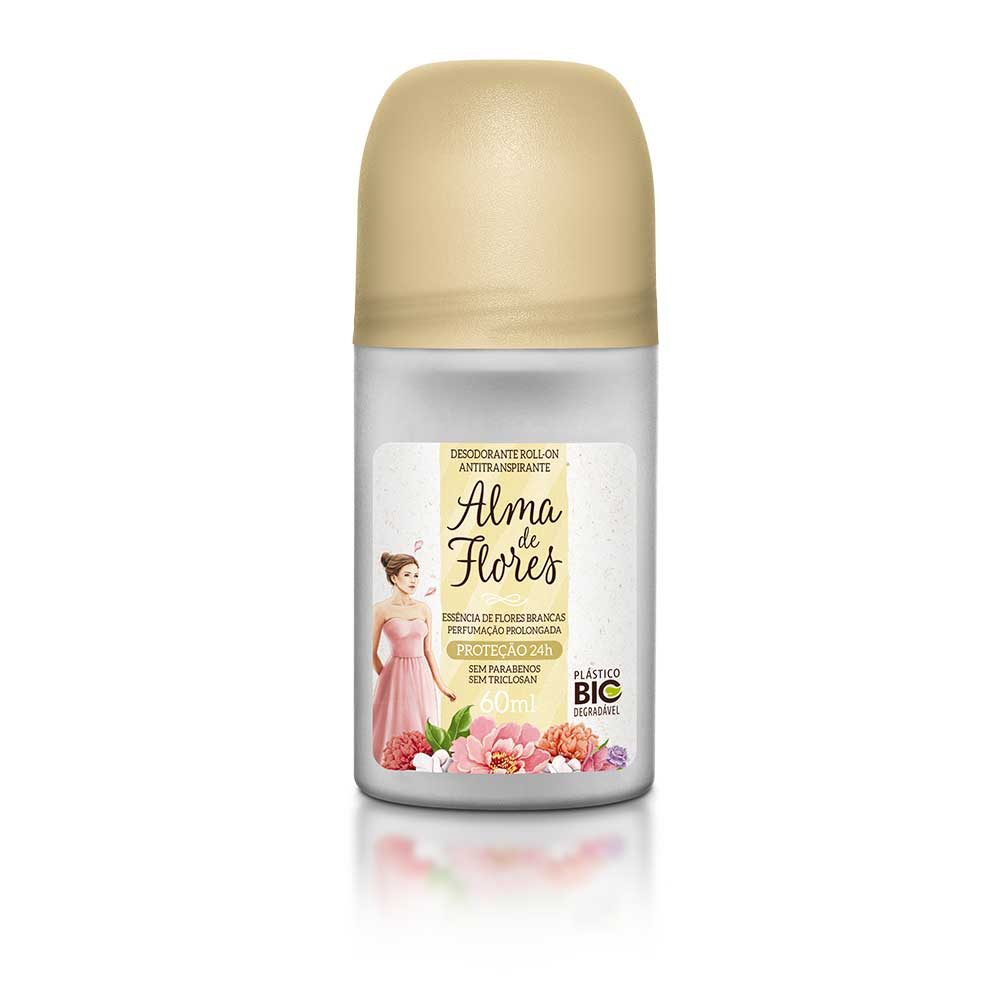 Desodorante Roll On Alma de Flores Essência de Flores Brancas