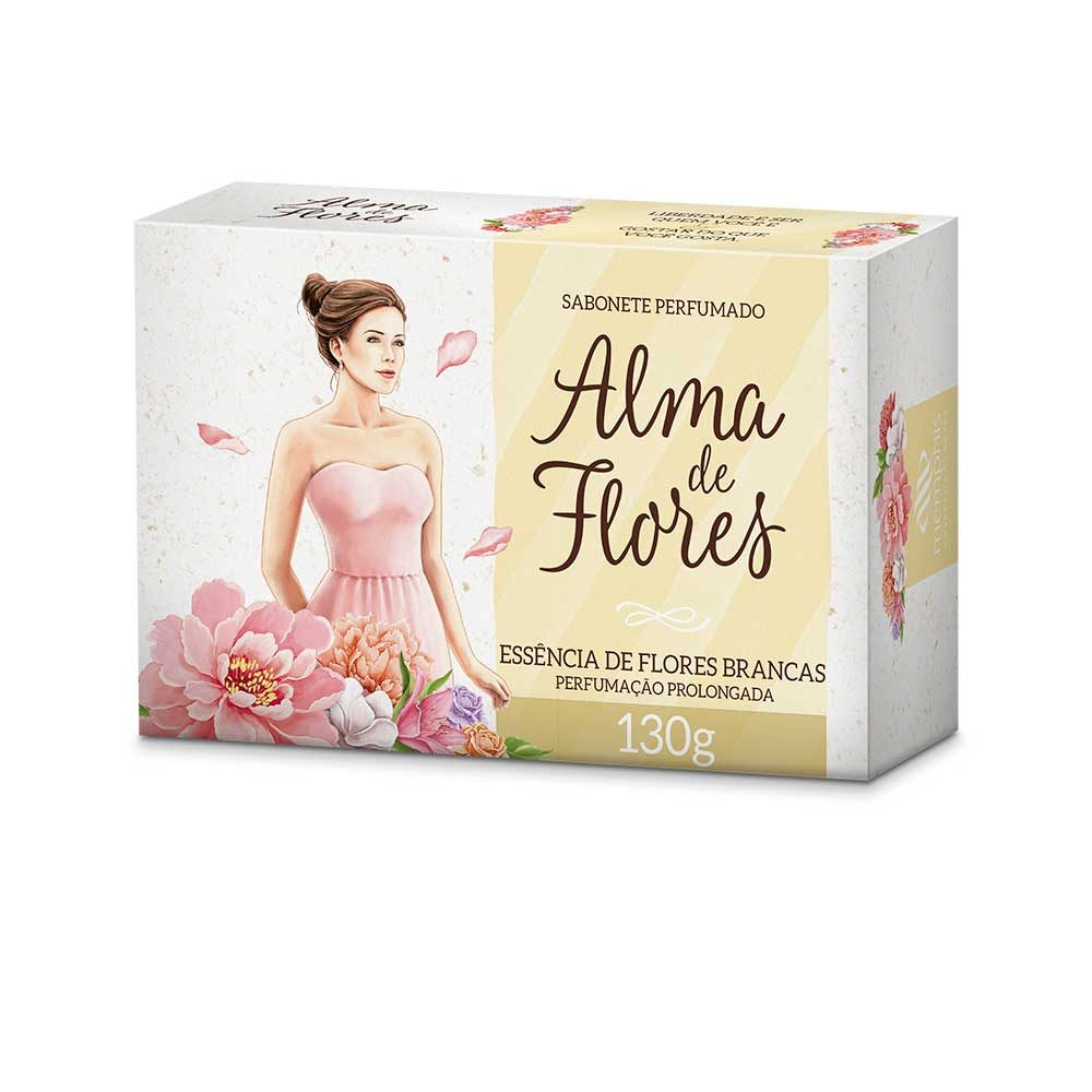 Sabonete Alma de Flores Essência de Flores Brancas