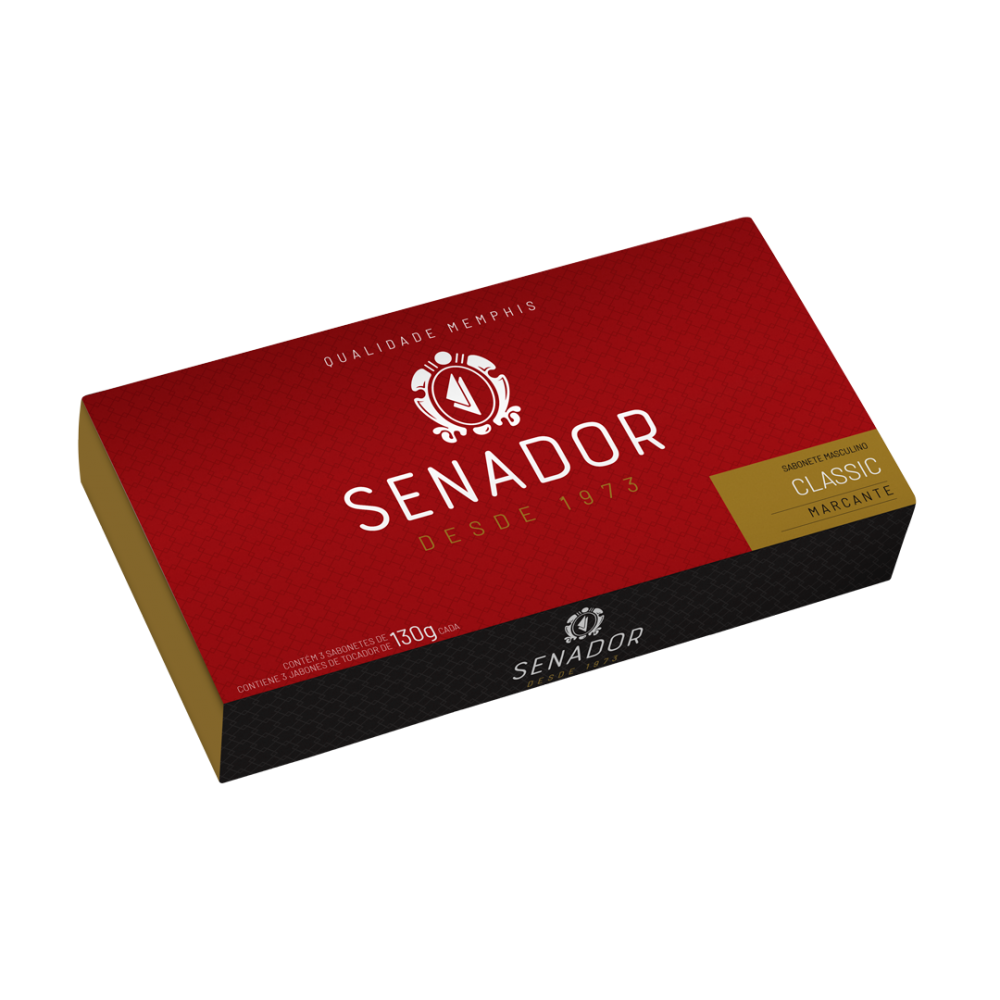 Estojo 3 Sabonetes Senador Classic