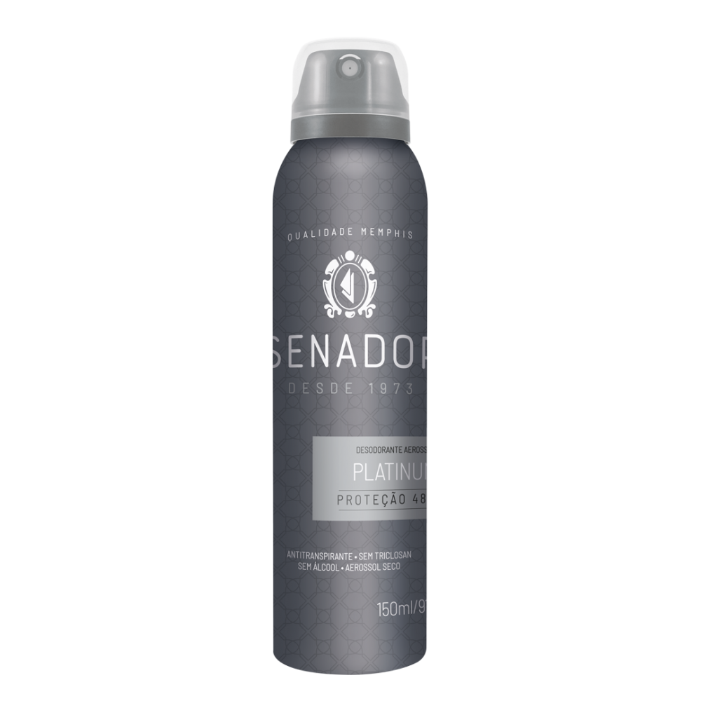 Desodorante Aerossol Senador Platinum