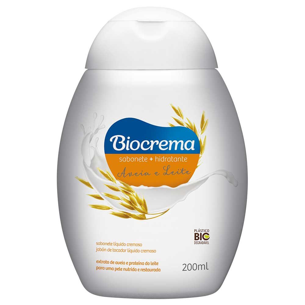 Jabón líquido Biocrema Avena y Leche