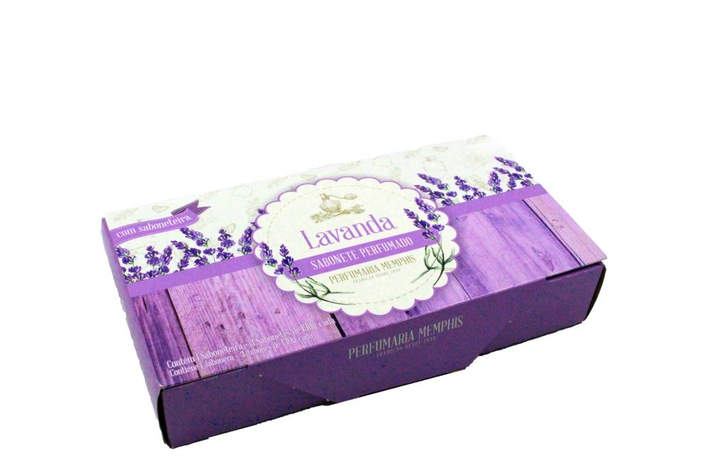 Estojo 3 Sabonetes Lavanda Memphis