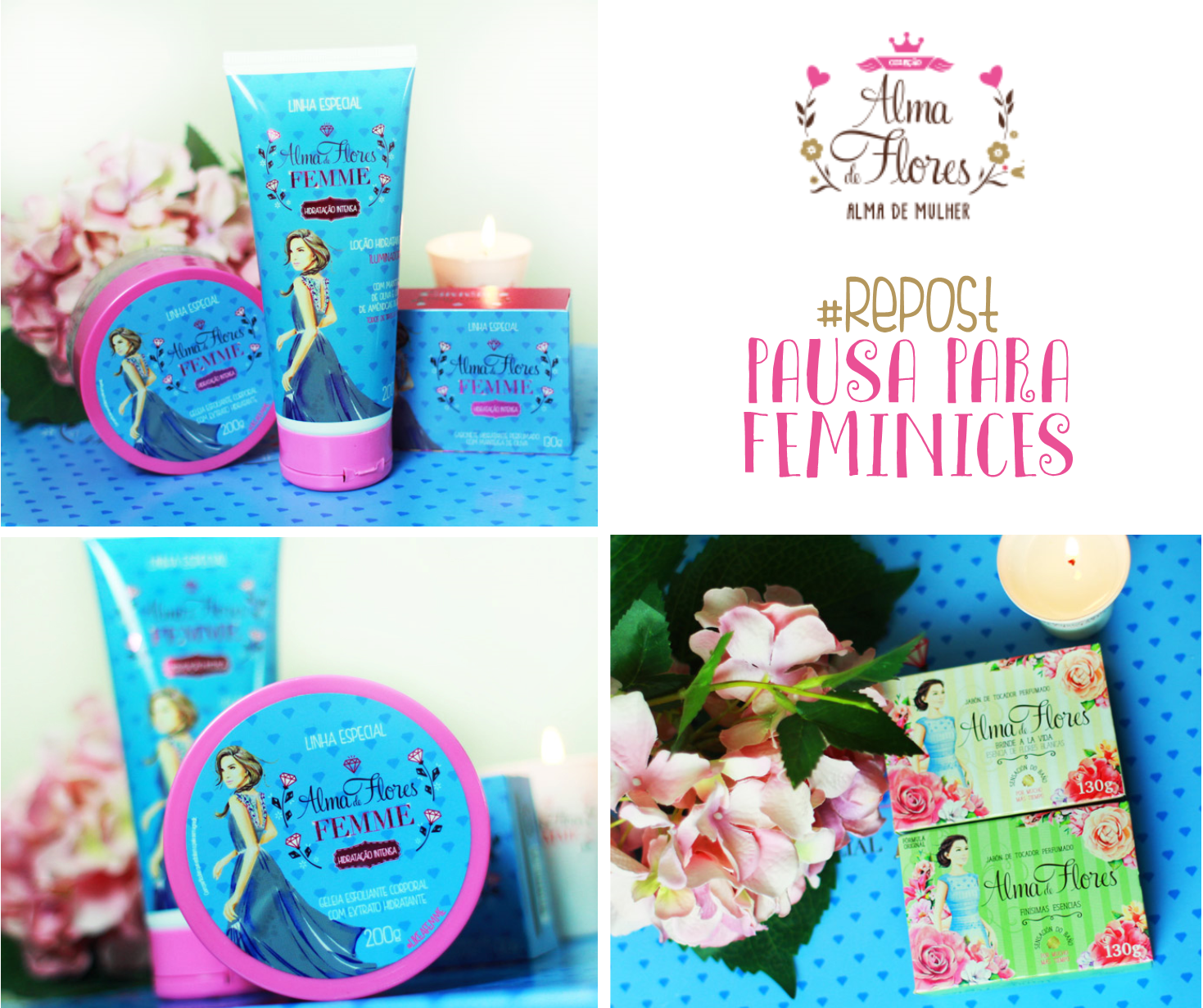 Linha especial like a Femme de Alma de Flores por Bruna Tavares
