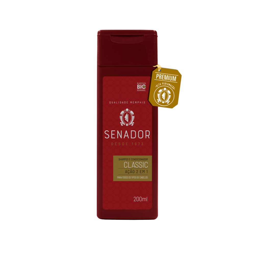 Shampoo 2 em 1 Senador Classic 200ml