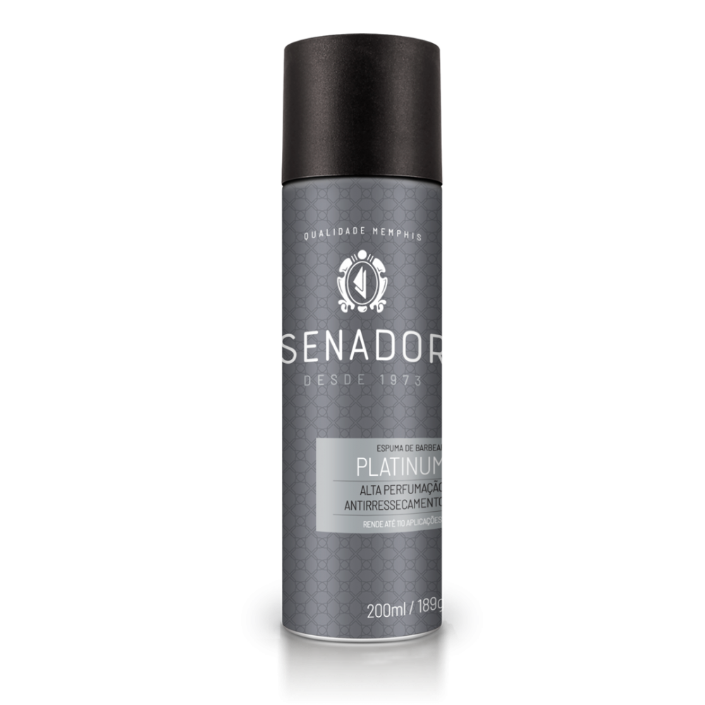 Espuma de Barbear Senador Platinum 200ml