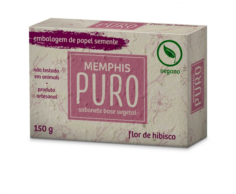 Sabonete Puro Vegetal Hibisco 150g