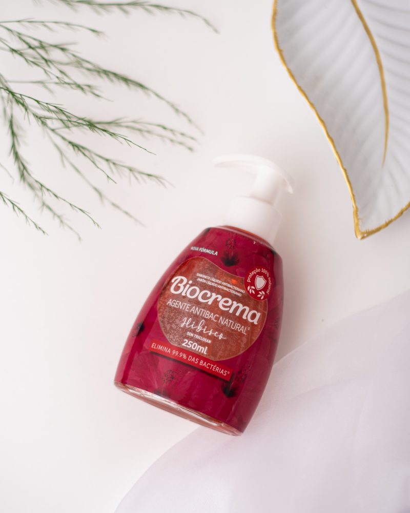 Sabonete Líquido Antibacteriano Biocrema Flor de Hibisco
