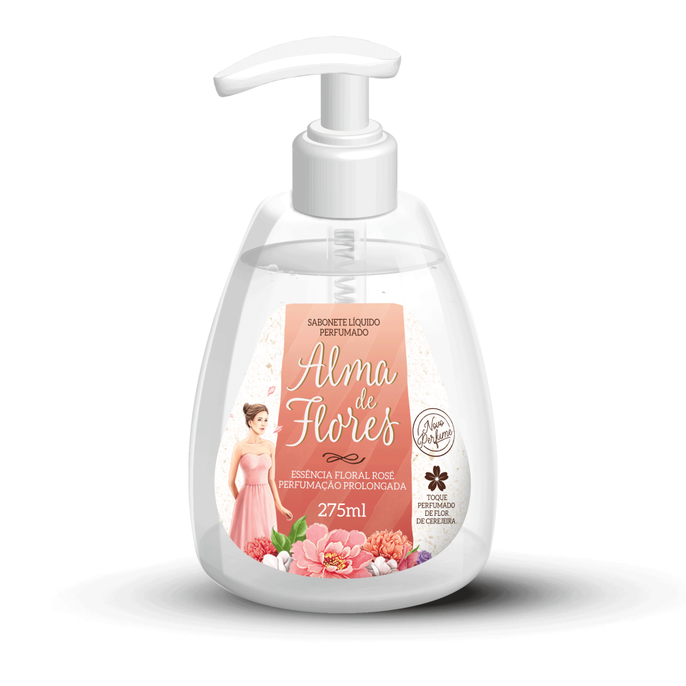 Sabonete Líquido Alma de Flores Floral Rosé 275ml