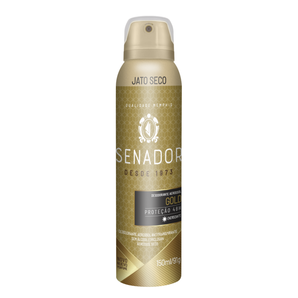 Desodorante Aerossol Senador Gold 150ml