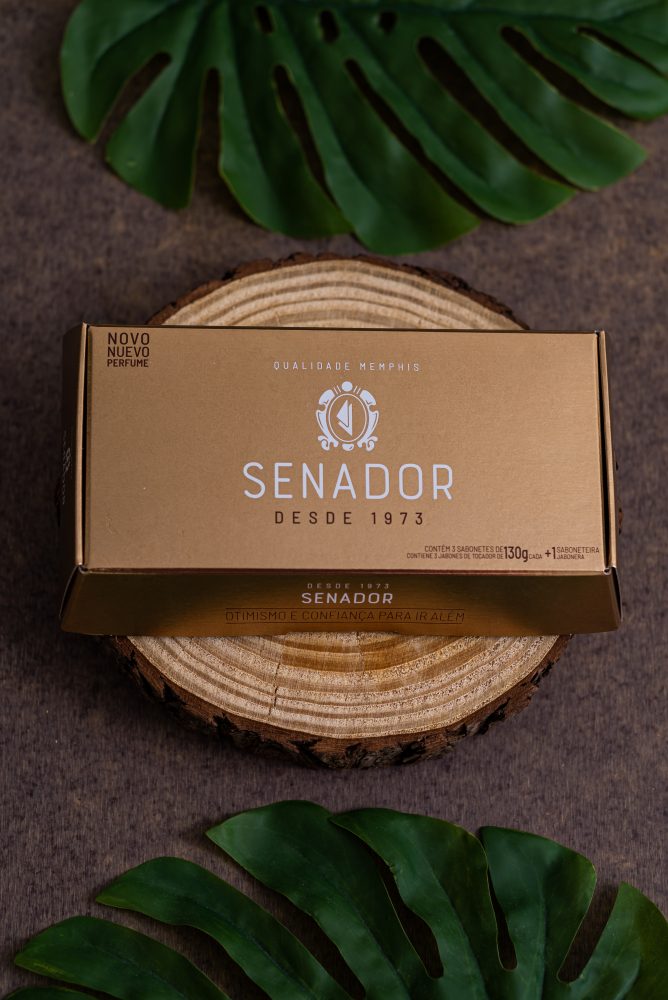 Estojo Senador Gold com Saboneteira