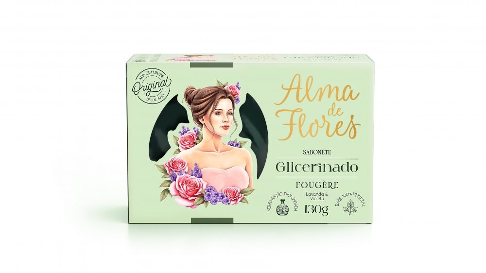 Sabonete Glicerinado Alma de Flores Fougere 130g