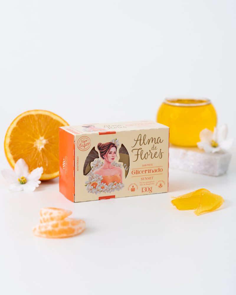 Sabonete Glicerinado Alma de Flores Sunset 130g