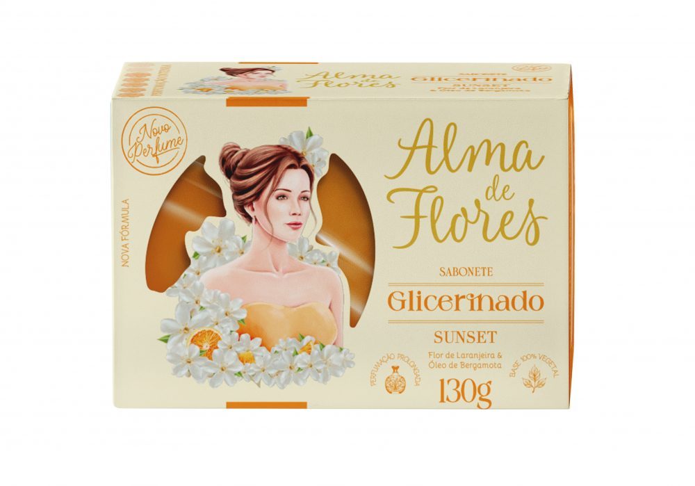 Sabonete Glicerinado Alma de Flores Sunset 130g