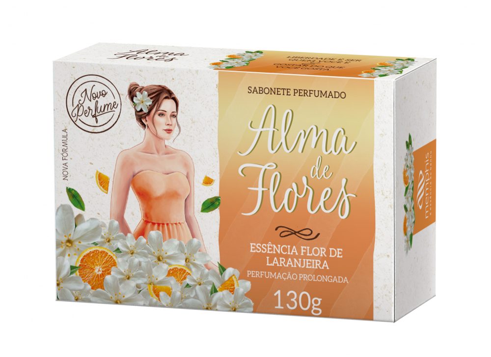 Sabonete Alma de Flores Flor de Laranjeira 130g