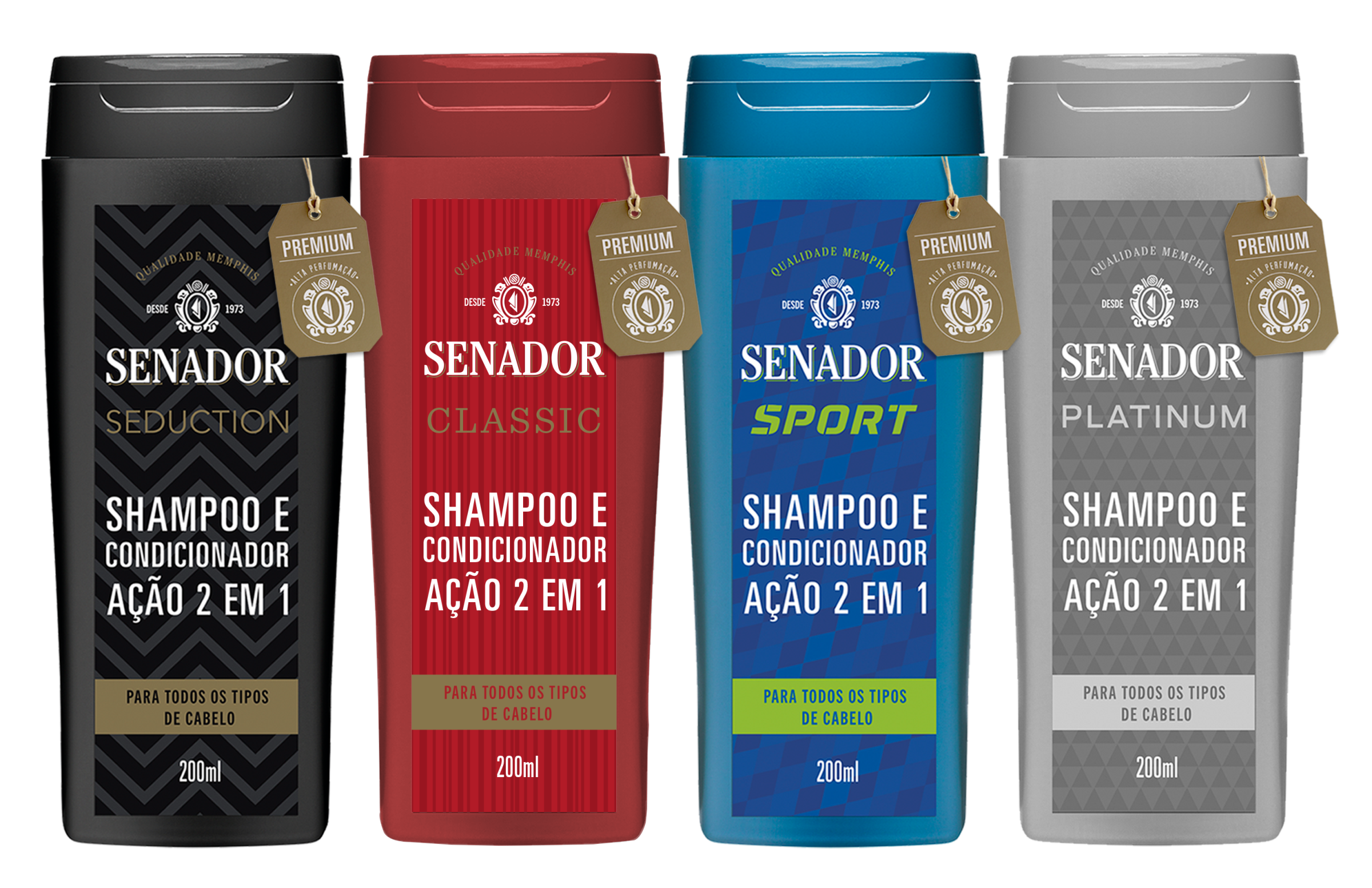 Linha de Shampoos 2 em 1 Senador ganha nova fragrância