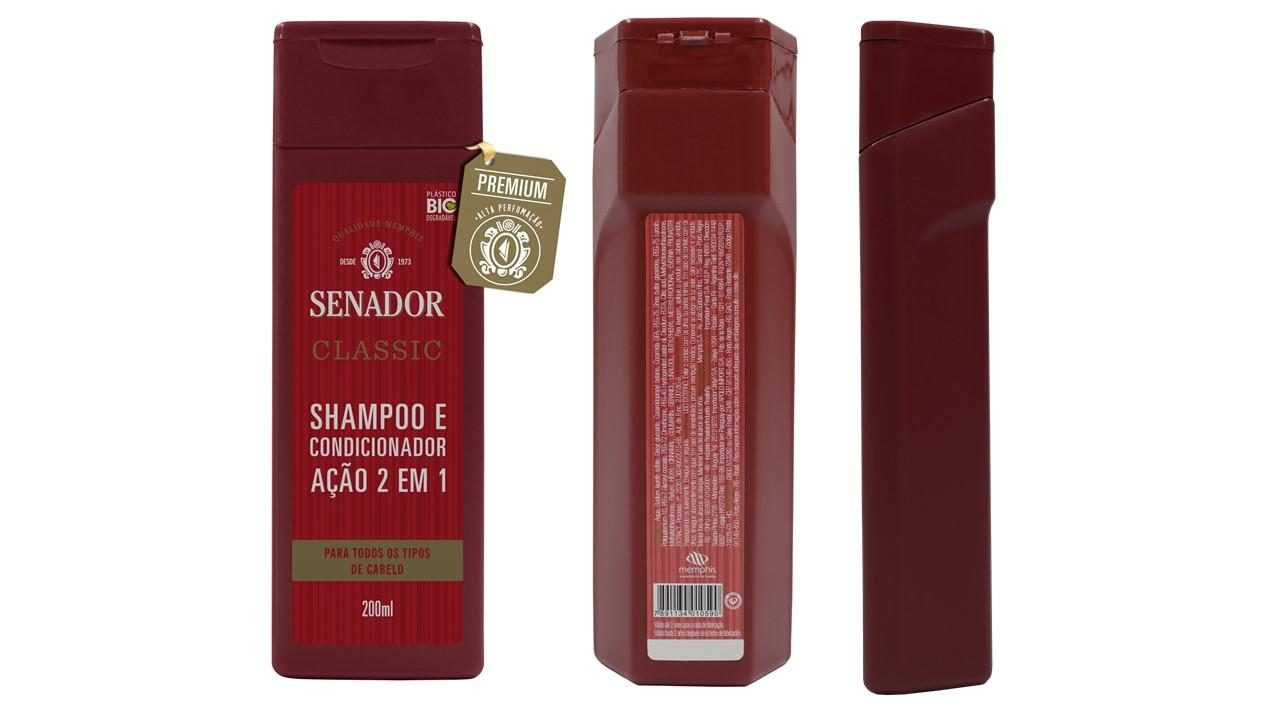 Nova embalagem dos Shampoos Senador